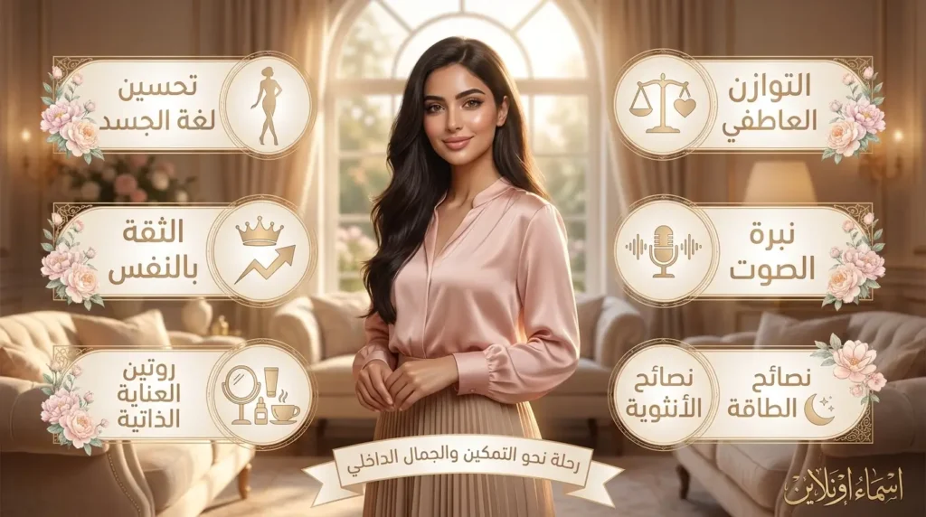 خطوات تطوير الأنوثة والثقة بالنفس بأسلوب جذاب اختبار الانوثة وخطوات عملية لزيادة الجاذبية والثقة