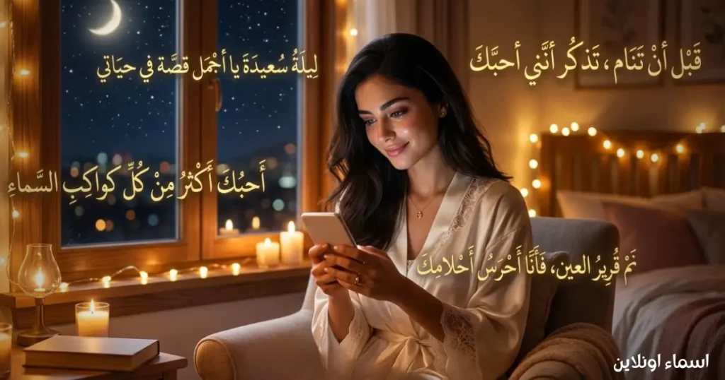 أجواء ليلية رومانسية مع كلمات دافئة أروع العبارات الرومانسية الهادئة لنهاية يوم مليء حباً