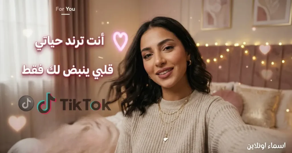 أروع كلام حب لحالات تيك توك بستايل عصري سريع وجذاب أجمل العبارات الرومانسية القصيرة لفيديوهات السوشيال
