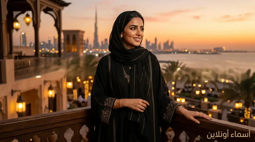 امرأة خليجية رومانسية مع كلام حب كلام حب باللهجة الخليجية وعبارات عشق دافئة تهز القلب