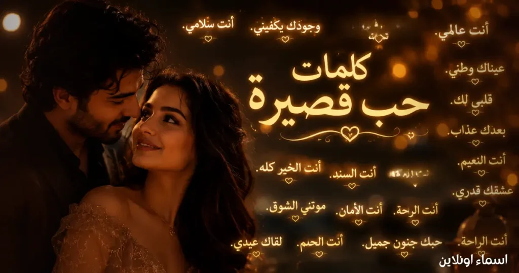 أجمل كلام حب قصير للحبيب والحبيبة بعبارات تخطف القلب كلام حب قصير بصورة رومانسية دافئة ومؤثرة للغاية