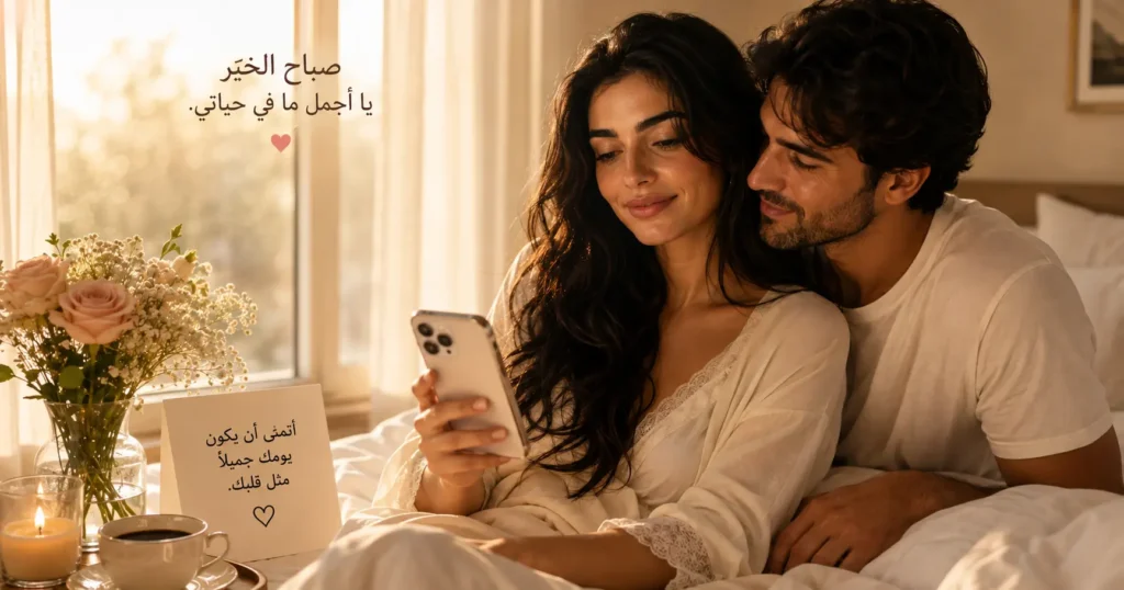 عبارات حب صباحية رومانسية للحبيب والحبيبة