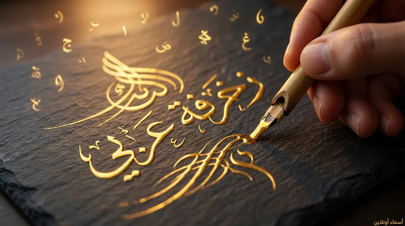 زخرفة عربي فنية للأسماء والكلمات