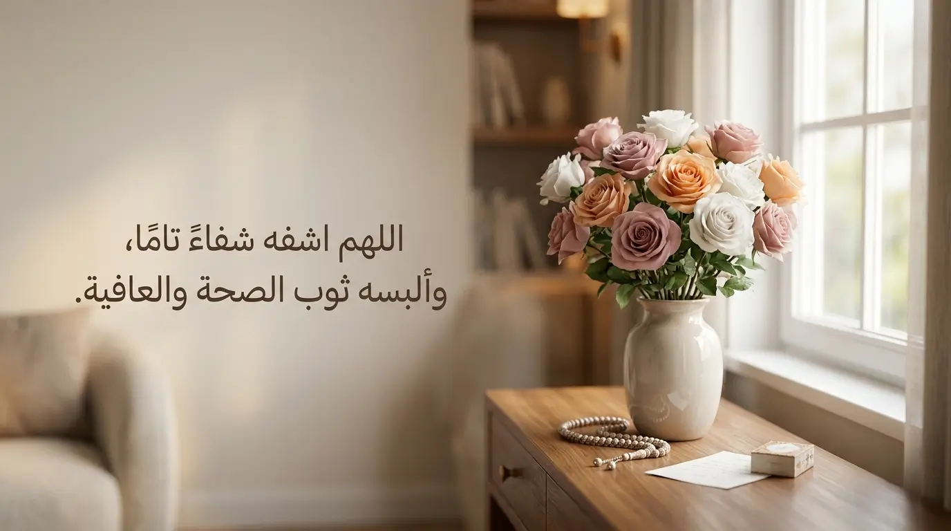 دعاء لشخص مريض تحبه مع كلمات تبعث الأمل والشفاء