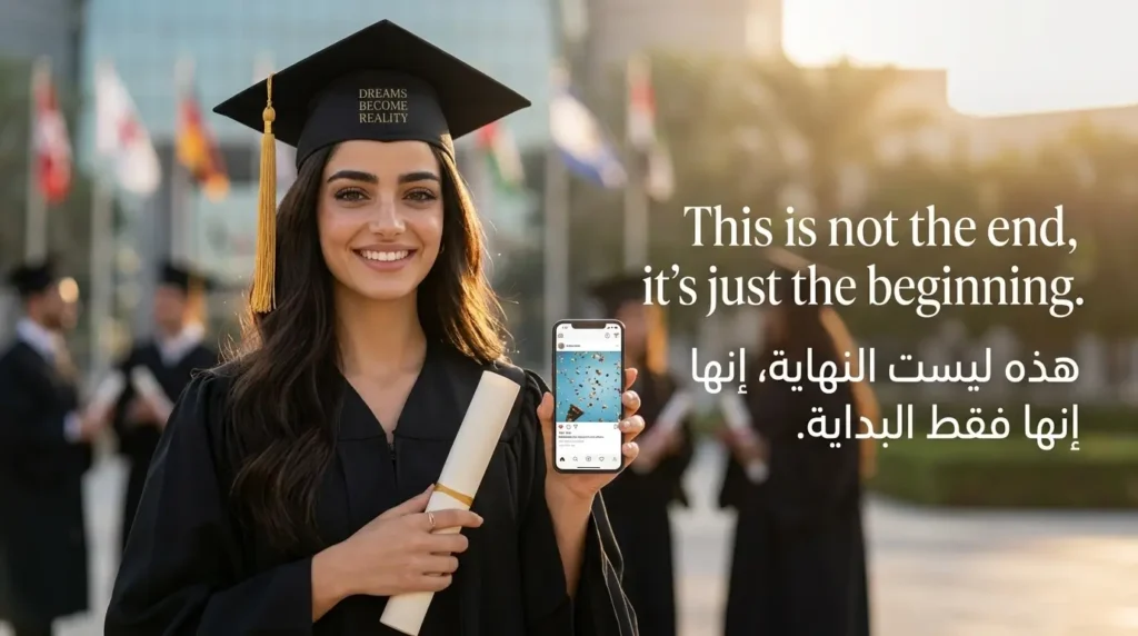 عبارات التخرج بالإنجليزي مع الترجمة العربية