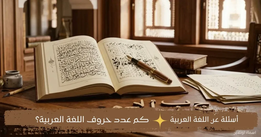 أسئلة عن مفردات اللغة العربية وقواعدها الأساسية