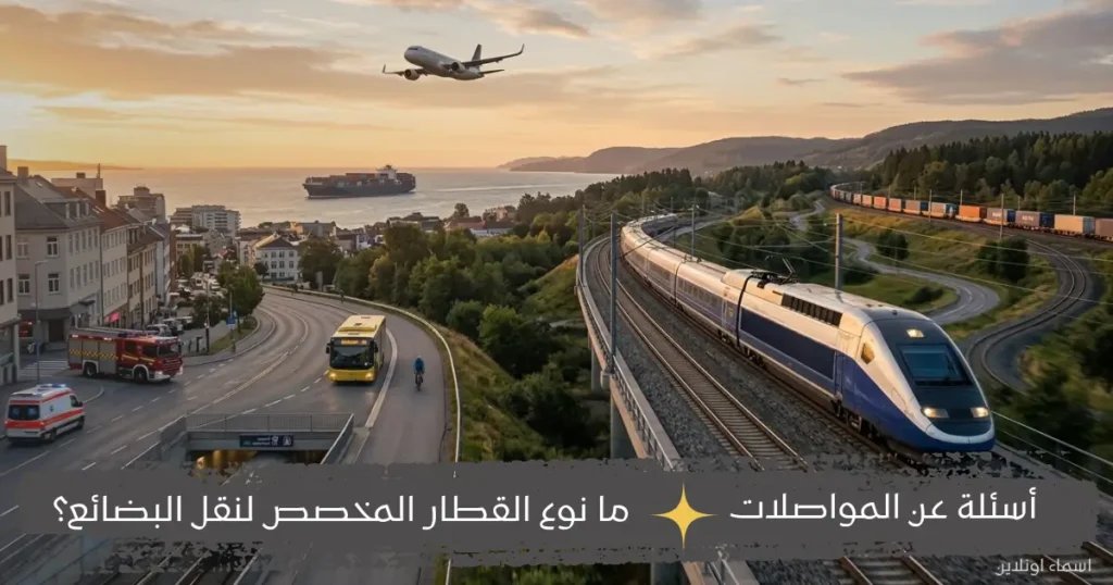 معلومات عن القطار والطائرة والسفينة والحافلة والسيارة