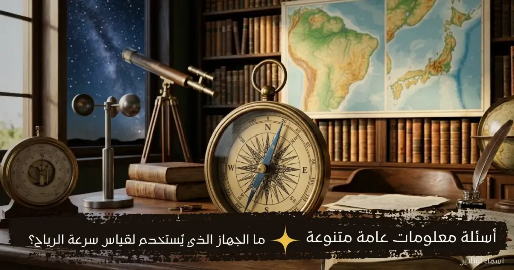 أسئلة عامة سهلة في العلوم والجغرافيا والأدوات اليومية