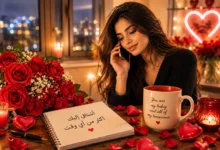 رسائل حب واشتياق للحبيب والزوج في لحظة رومانسية