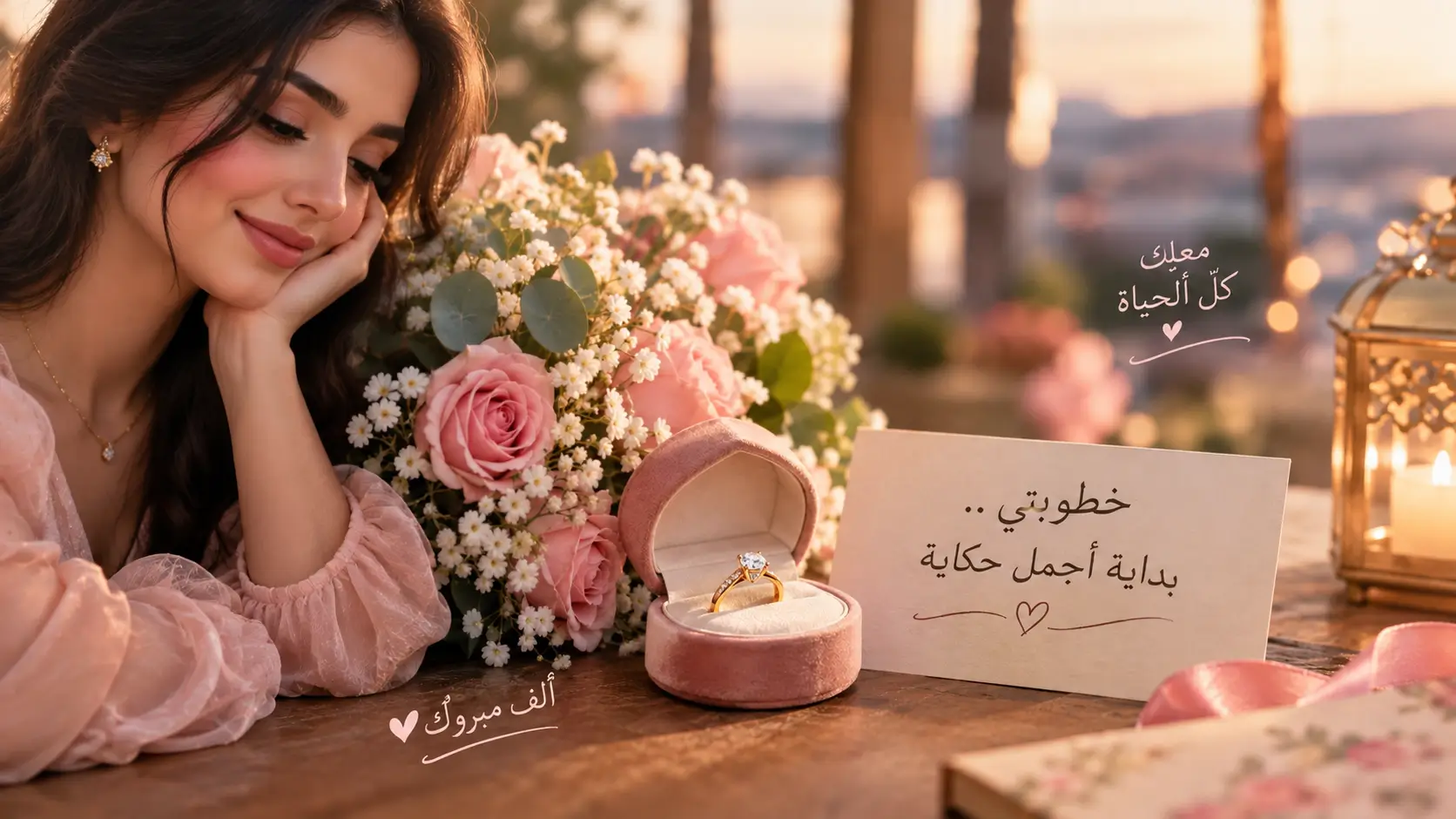عبارات خطوبة قصيرة للفرح والبداية الجديدة