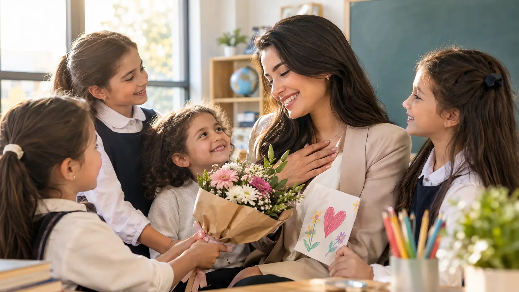 عبارات شكر للمعلمة قصيرة جدا من الطالبات