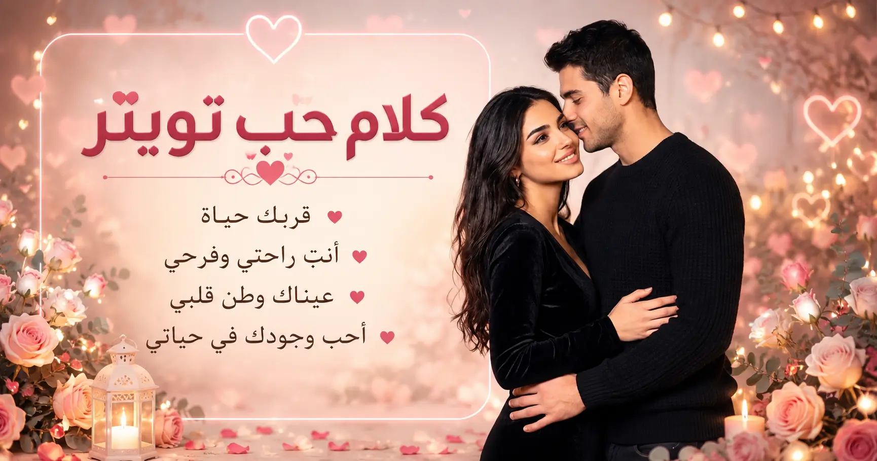 أجمل كلام حب تويتر للحبيب