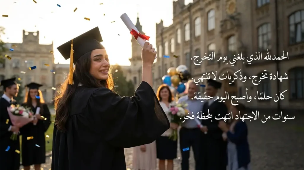 كلمات مؤثرة عن رحلة الجامعة والنجاح وبداية المستقبل
